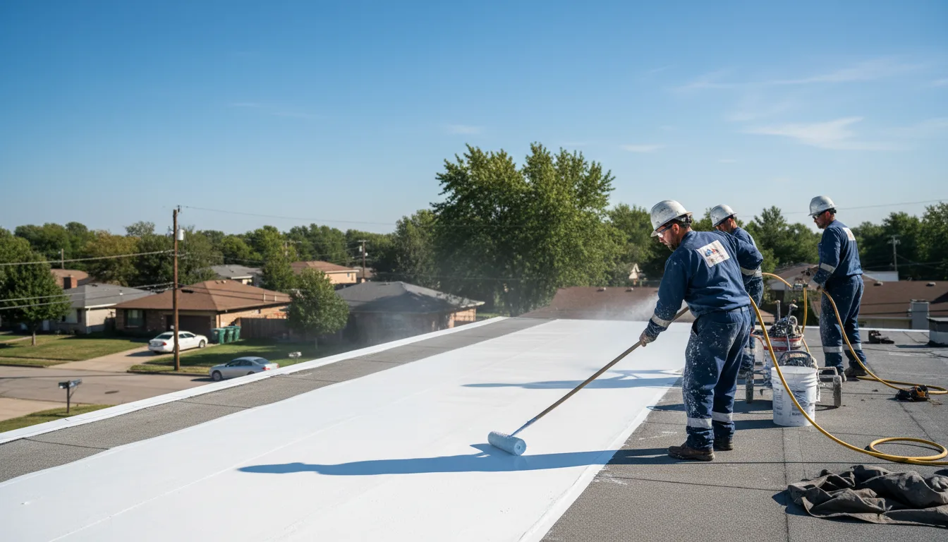 Commercial roof coating in Odem, TX near me